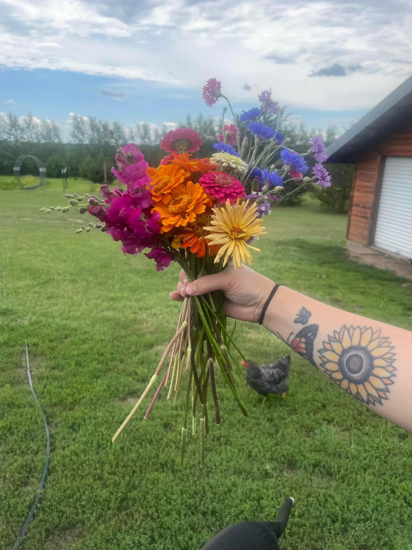 Wrapped Flower Bouquet